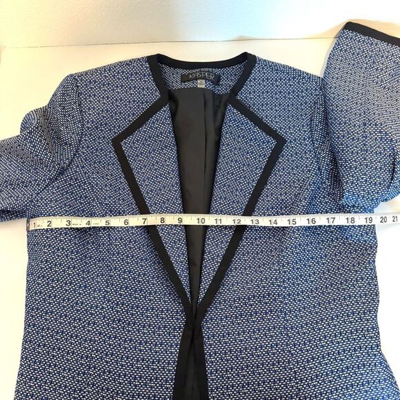 Kasper Blue Open Front Blazer Size 10 NWT - Picture 9 of 9